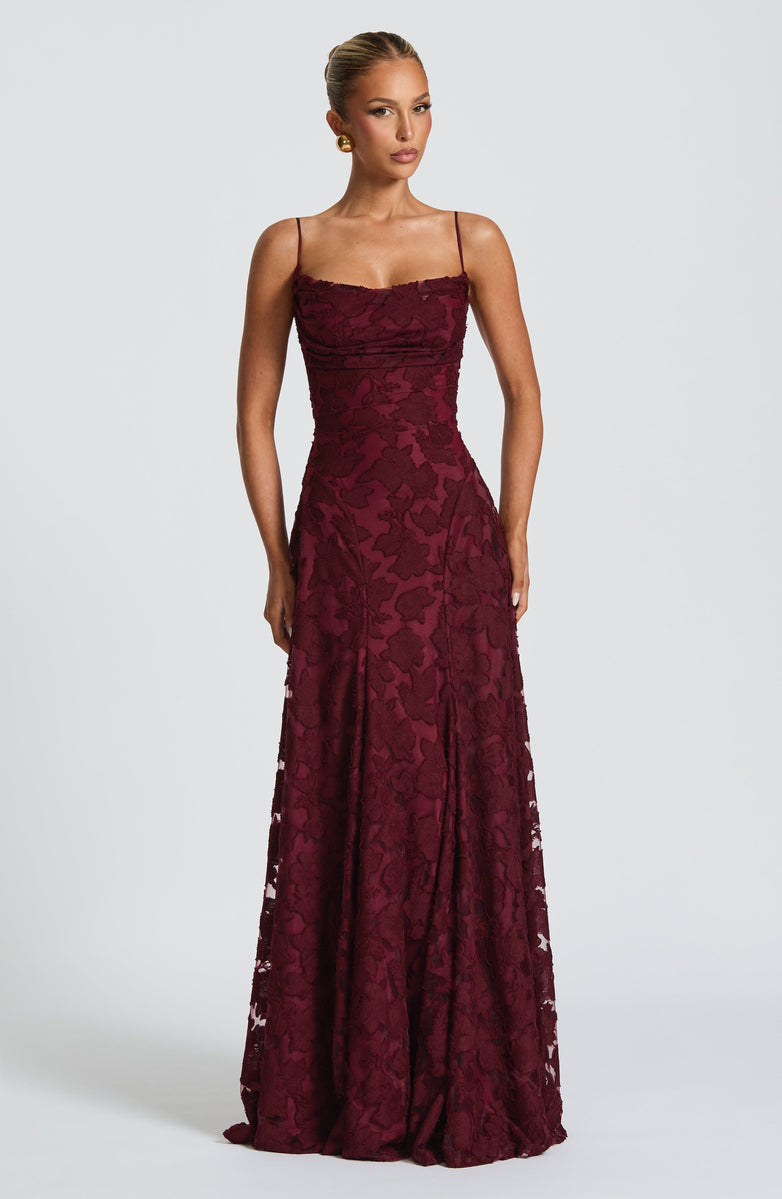 VESTIDO LONGO MARJORE ROSE