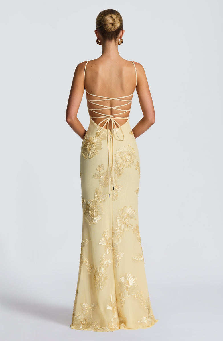 VESTIDO LONGO MARJORE CELESTE