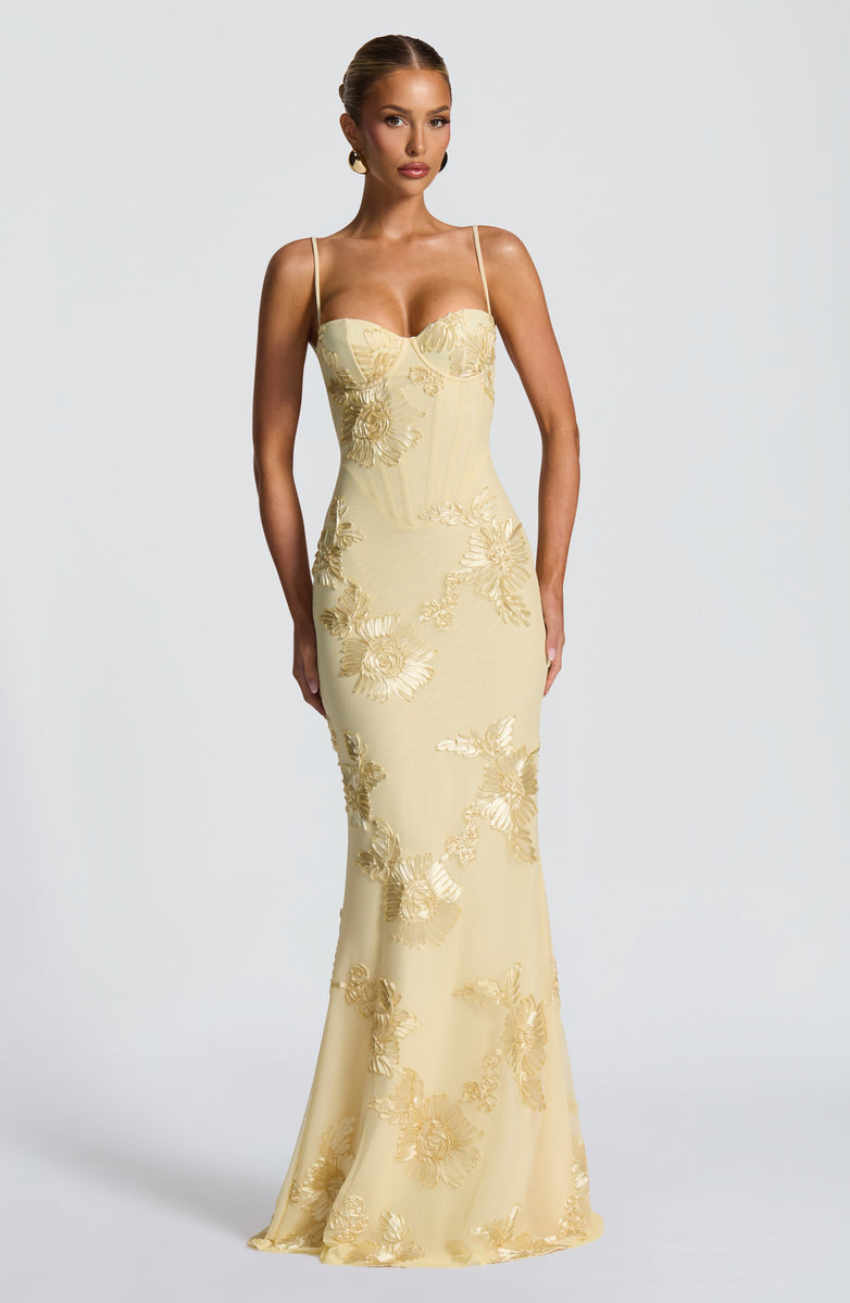 VESTIDO LONGO MARJORE CELESTE