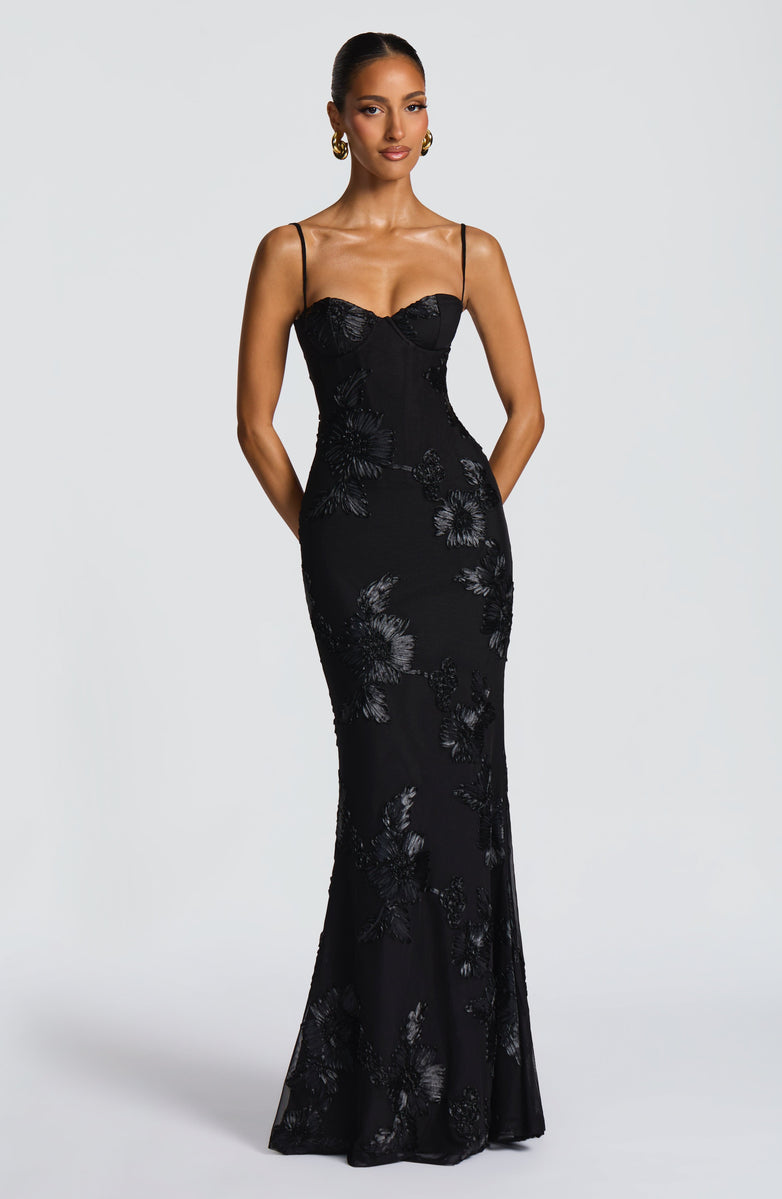 VESTIDO LONGO MARJORE CELESTE