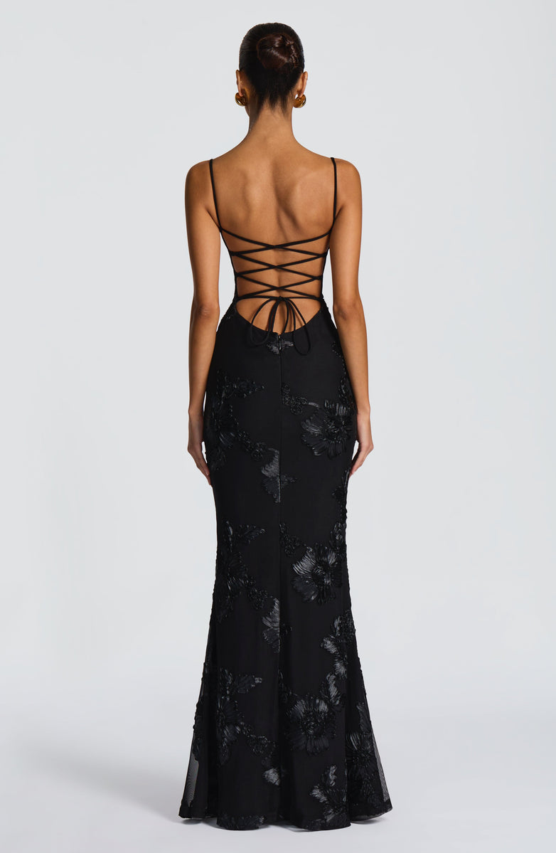 VESTIDO LONGO MARJORE CELESTE