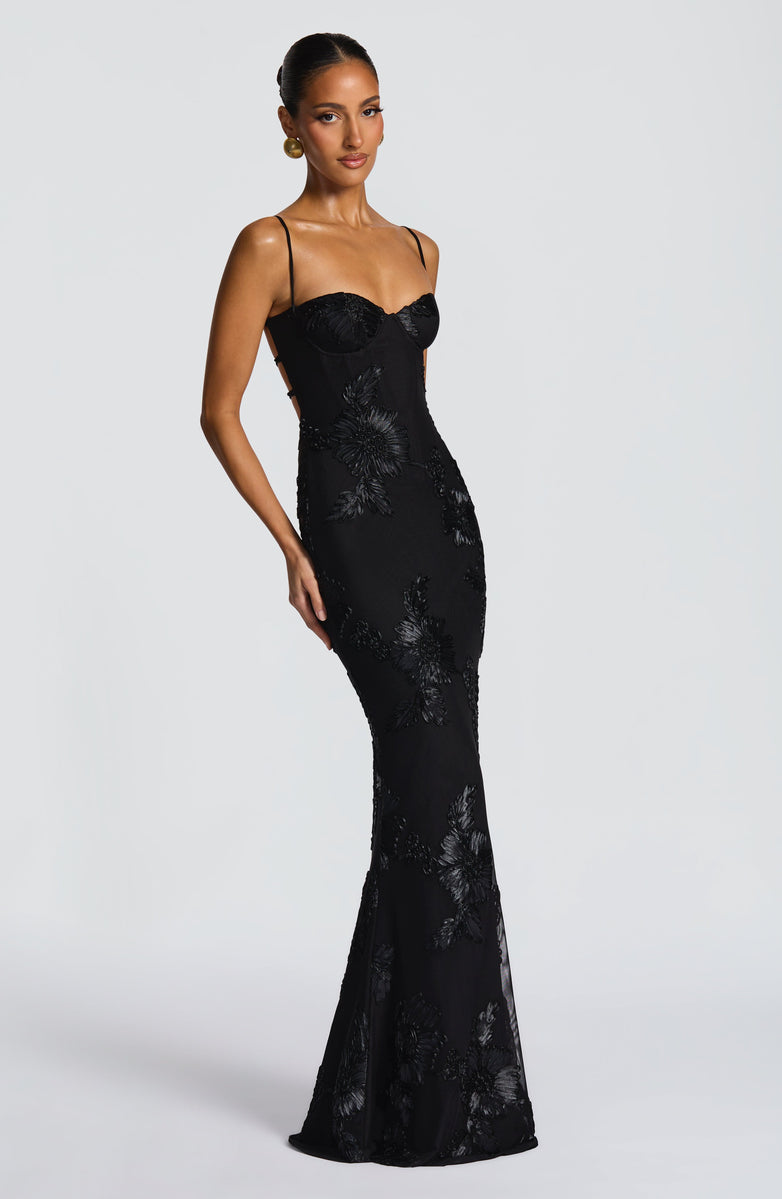 VESTIDO LONGO MARJORE CELESTE