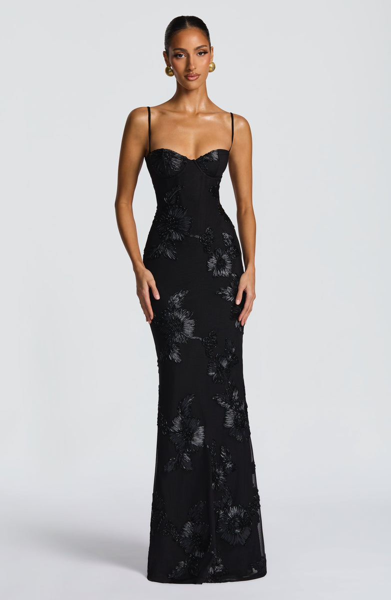 VESTIDO LONGO MARJORE CELESTE