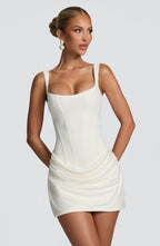 VESTIDO MINI BUSTIER COM AMARRAÇÃO NAS COSTAS - BRENDA