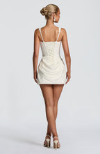 VESTIDO MINI BUSTIER COM AMARRAÇÃO NAS COSTAS - BRENDA