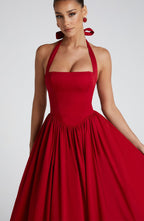 VESTIDO MIDI BUSTIER COM ALÇAS - MERIDA