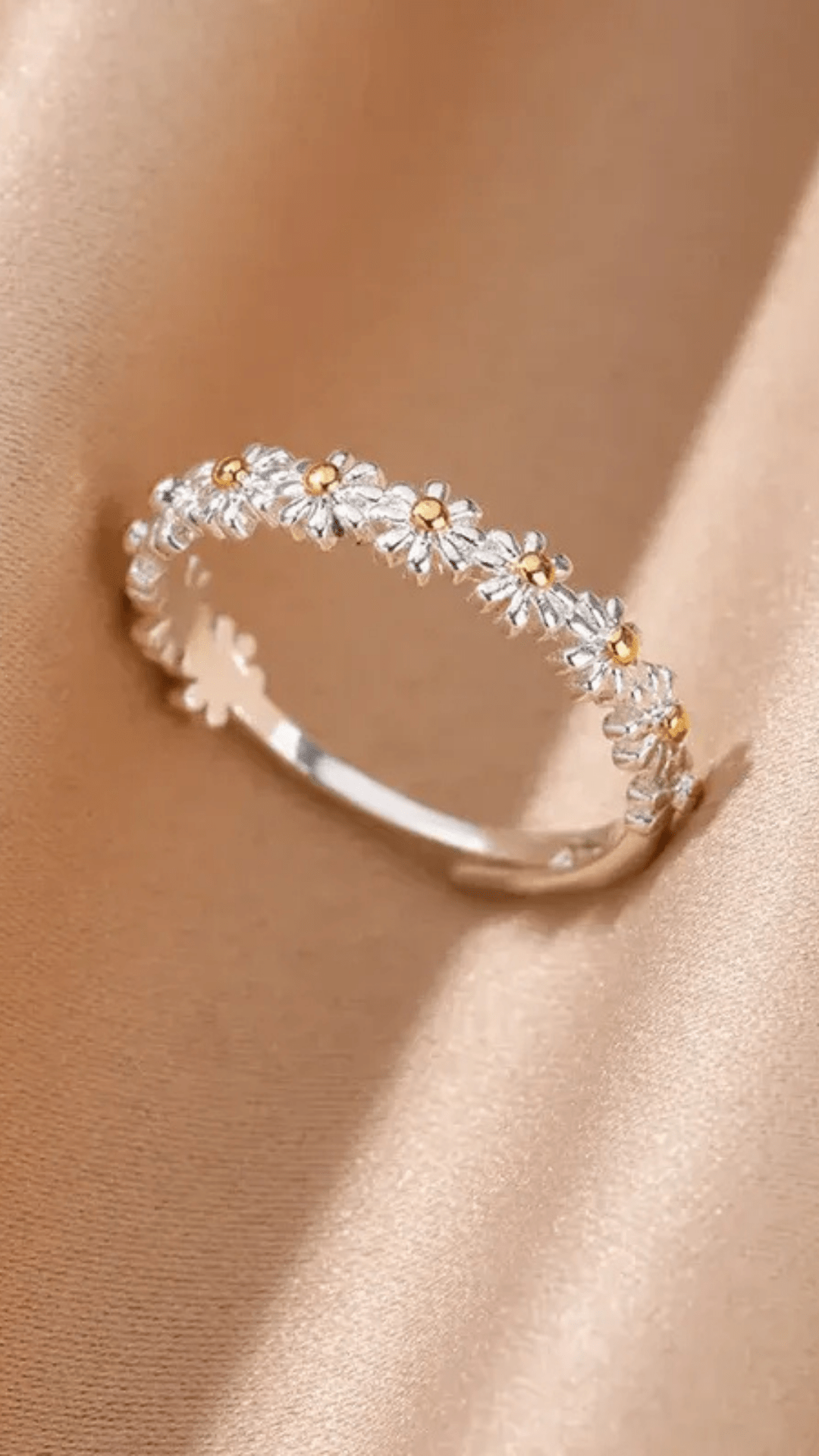 ANEL DE AÇO INOXIDAVEL - FLOWER - Use Viviena