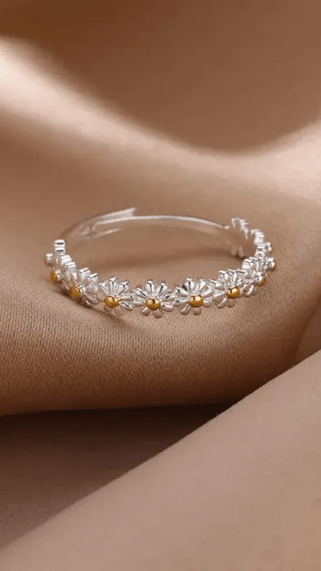 ANEL DE AÇO INOXIDAVEL - FLOWER - Use Viviena