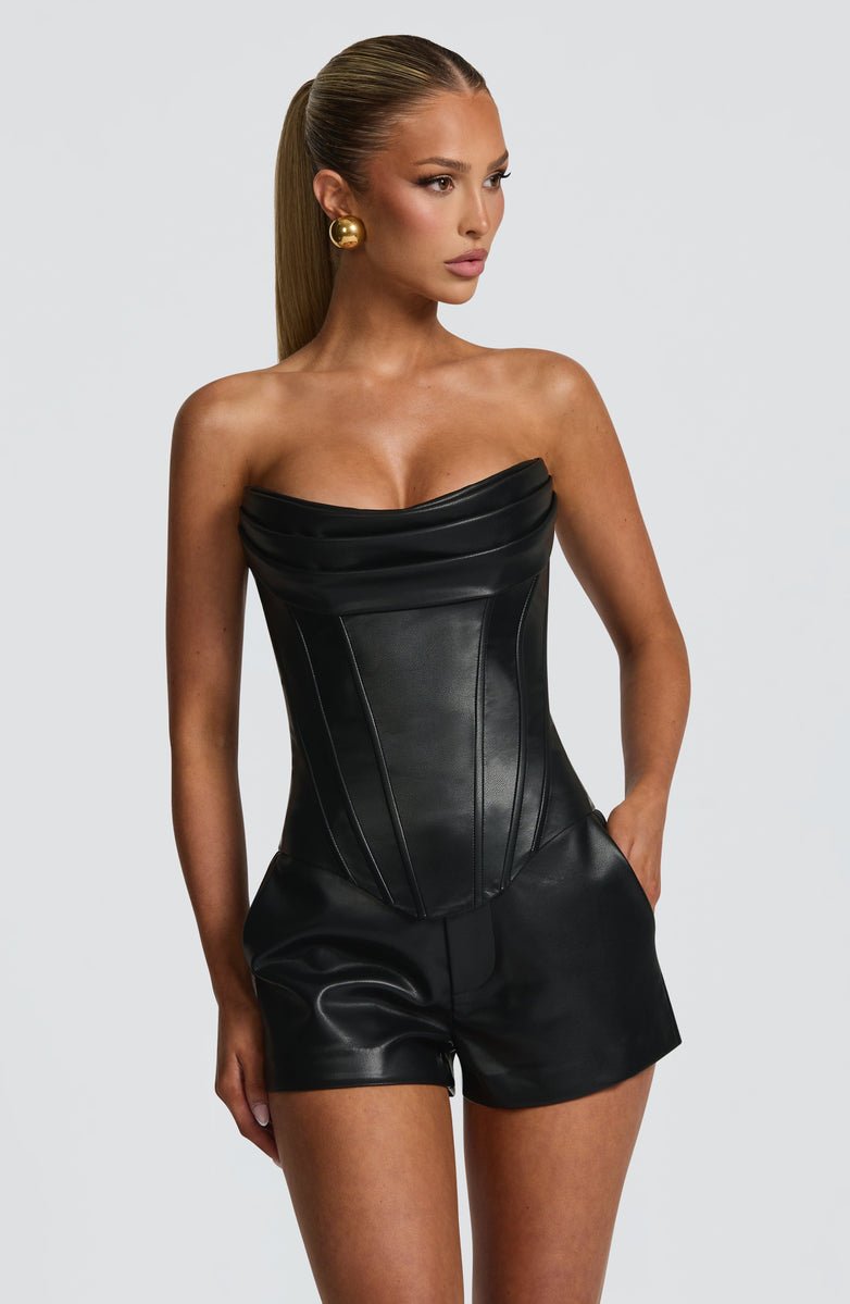 CORSET BUSTIER COM AMARRAÇÃO NAS COSTAS - DONNER - Use Viviena