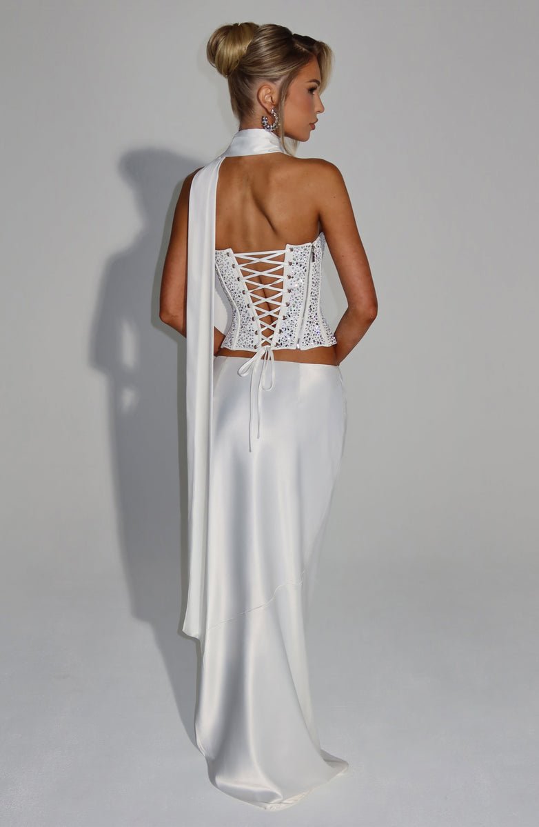 CORSET BUSTIER COM AMARRAÇÃO NAS COSTAS - ELORA - Use Viviena