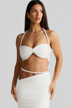 CONJUNTO PEROLADO COM ALÇAS TRANÇADAS - YARA