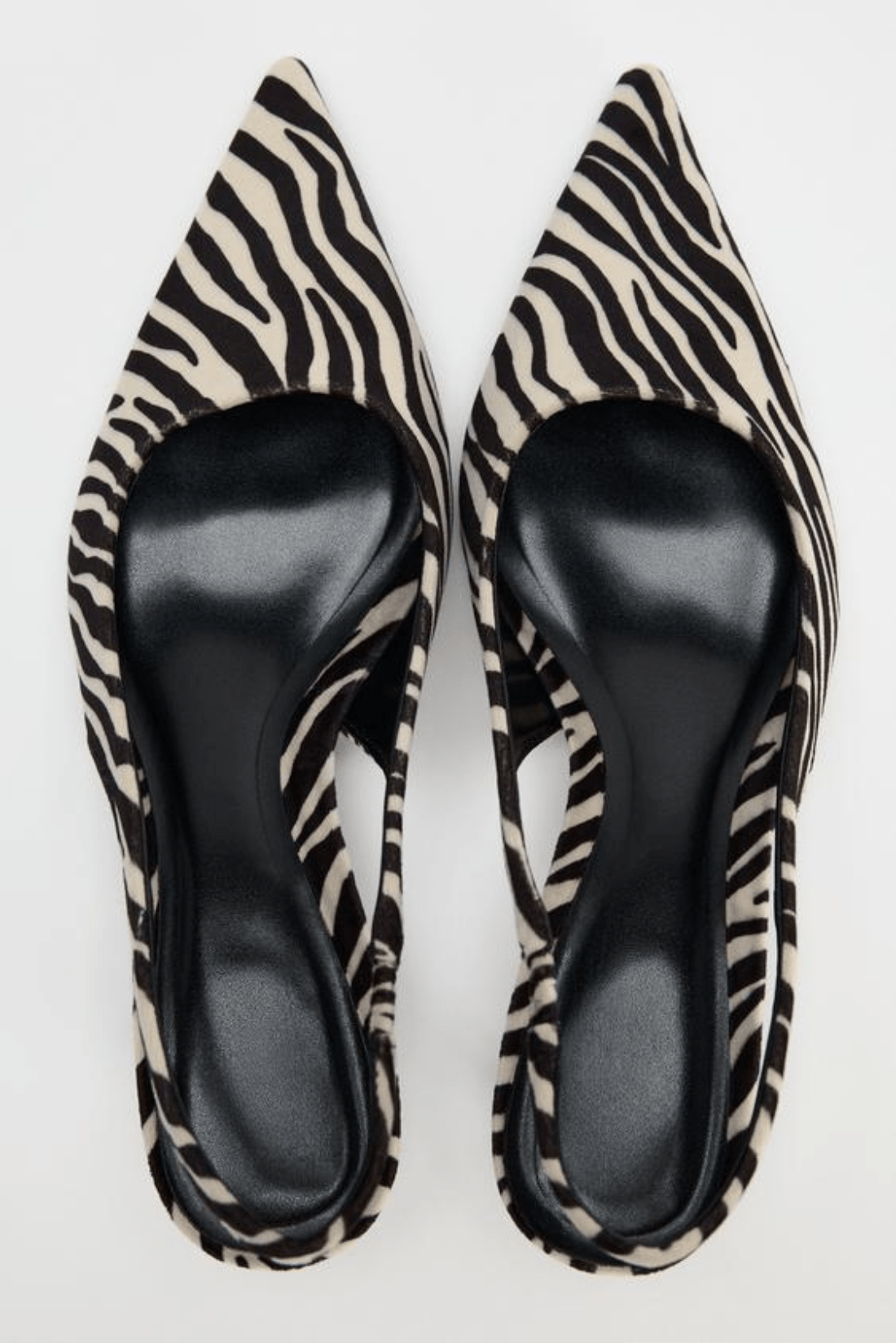 SALTO BAIXO BICO FINO - ZEBRA - Use Viviena