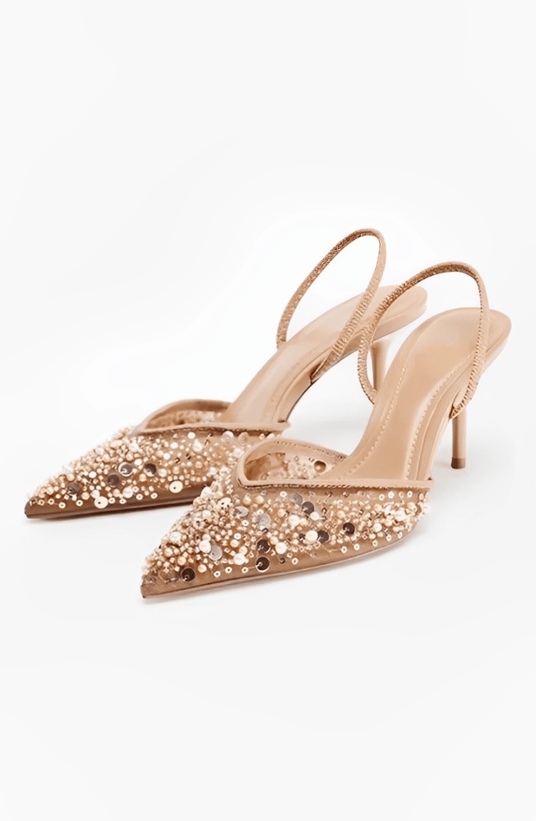 SALTO BAIXO COM STRASS - CASSIE - Use Viviena