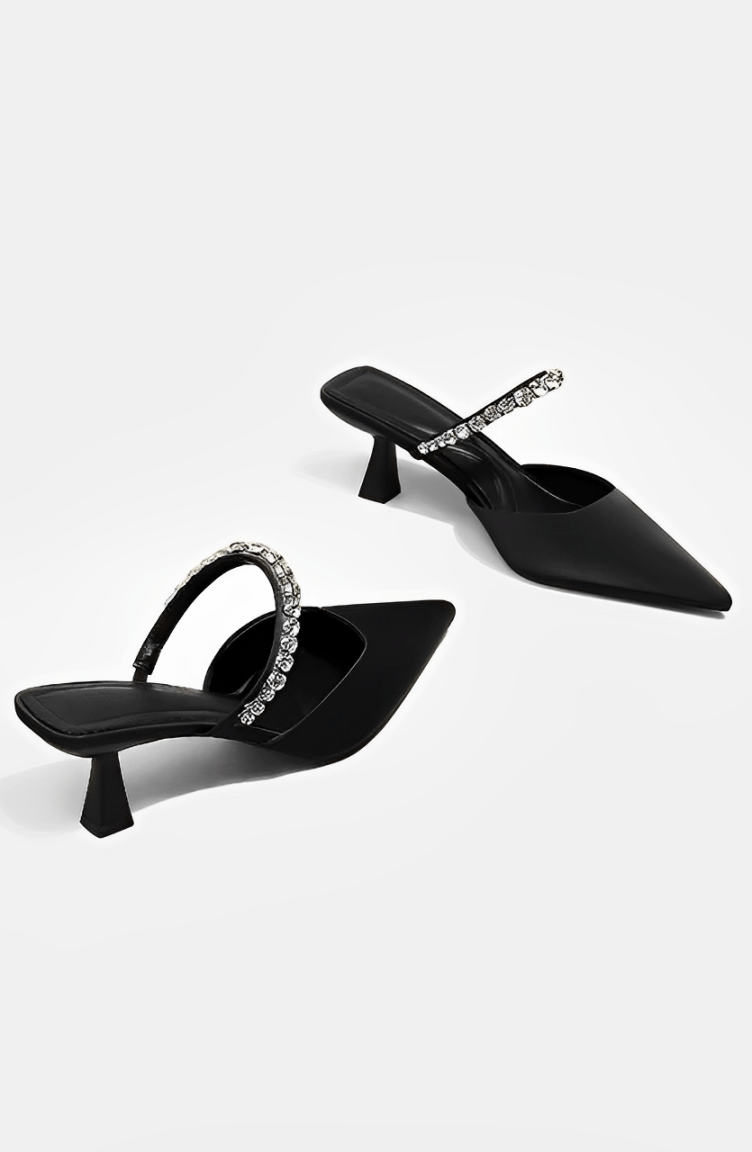 SALTO BAIXO COM STRASS - NATASHA - Use Viviena