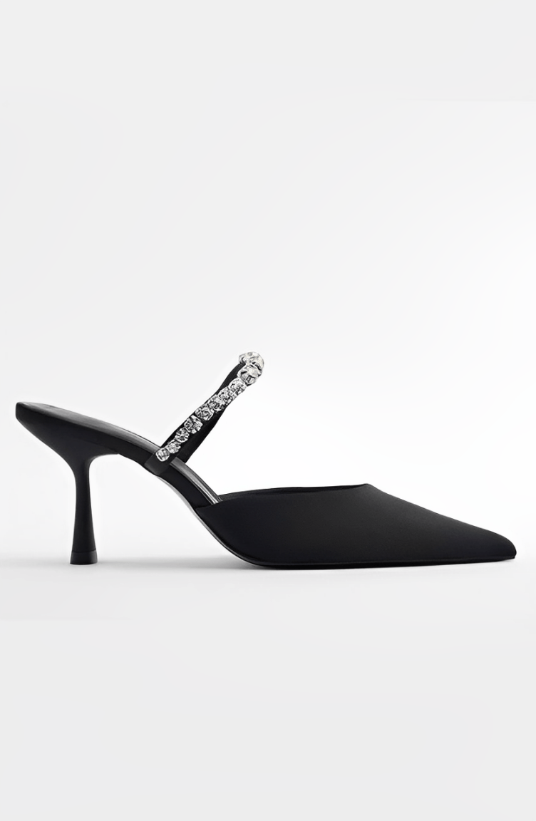 SALTO BAIXO COM STRASS - NATASHA - Use Viviena