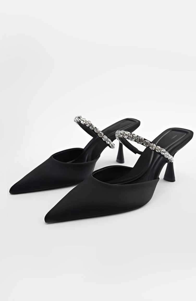 SALTO BAIXO COM STRASS - NATASHA - Use Viviena