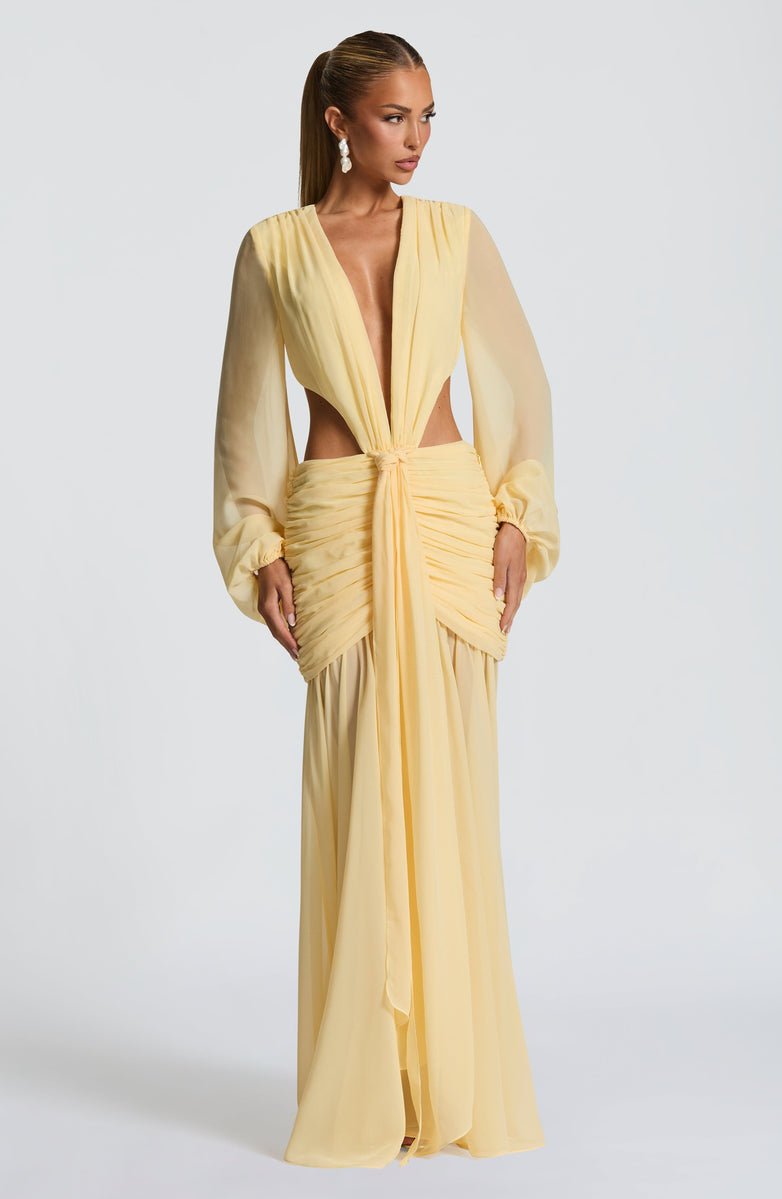 VESTIDO LONGO EM TULE COM DECOTE EM V - TAMARA - Use Viviena